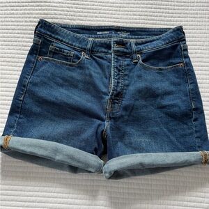 Old Navy Blue Rolled Cuff Denim Shorts